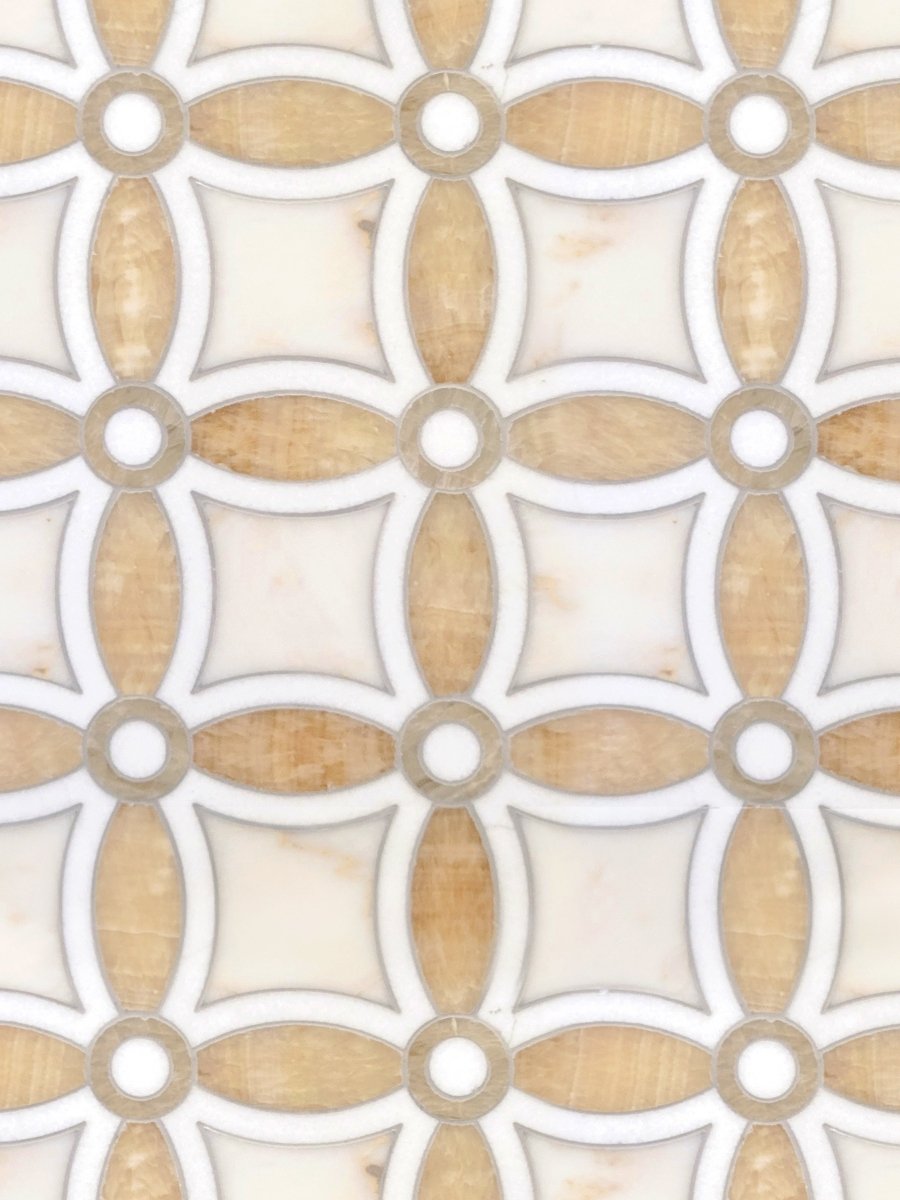 Curv Adimas Stone Circles Waterjet Mosaic