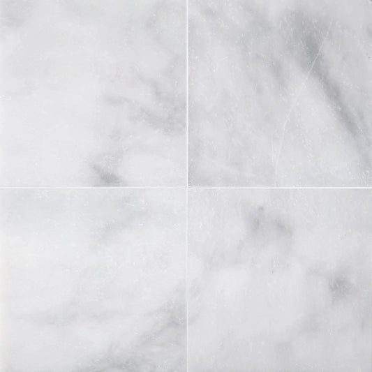 Afyon White Polished Marble Field Tile 12''x12''x3/8''