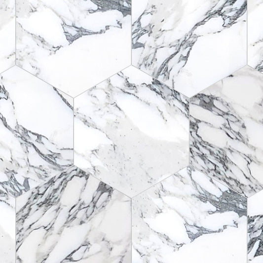 Arabescatto Polished Marble 10 1/2'' Hexagon