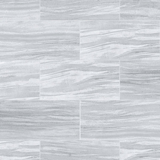 Ash Grey Polished Marble Field Tile 6''x12''x3/8''