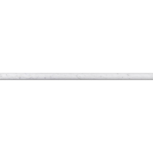 Bianco Carrara Pencil 1/2''x12'' Stone Molding Honed