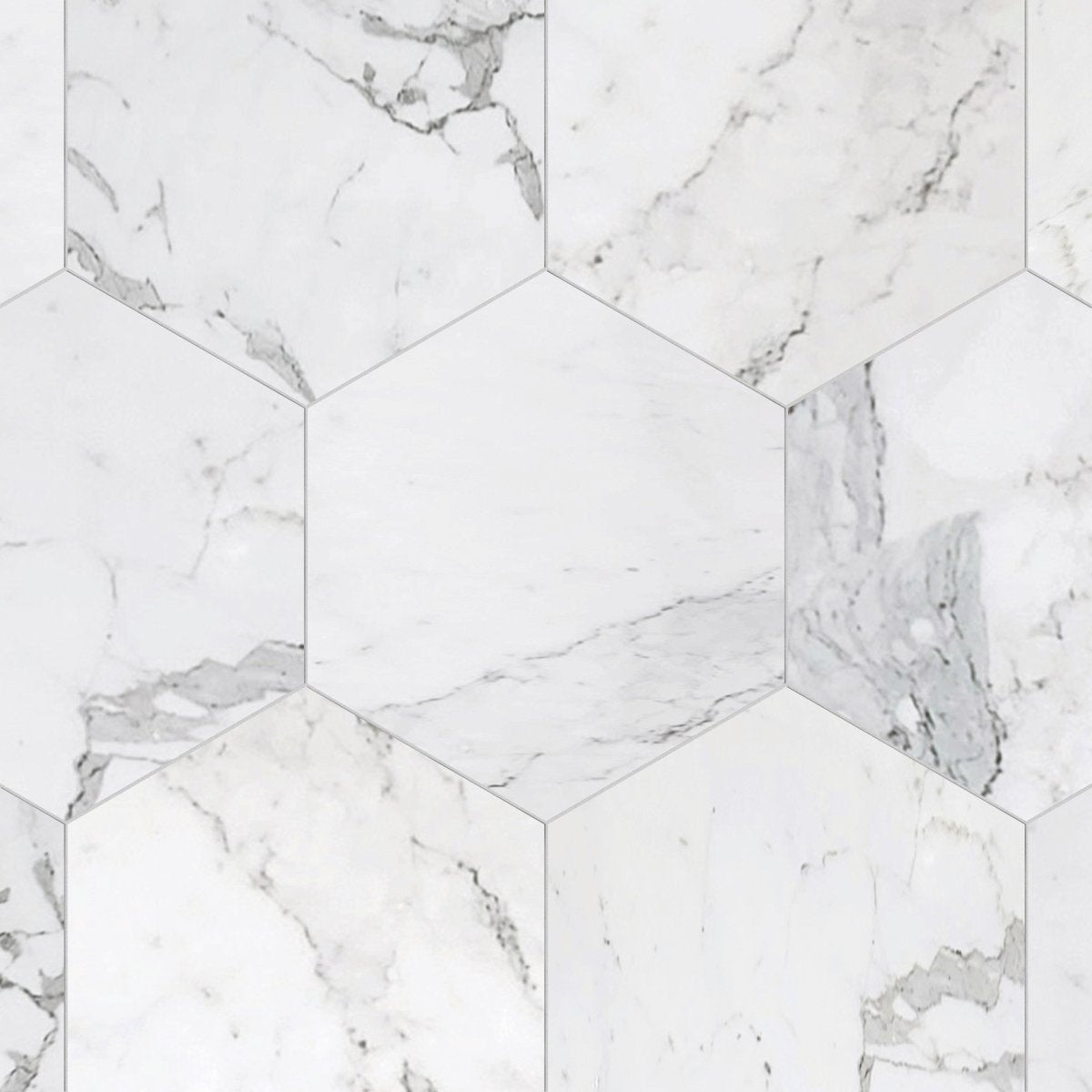 Calacatta Michael Angelo Polished Marble 10 1/2'' Hexagon