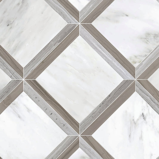 Couture Marco Athens Geometric Stone Waterjet Mosaic