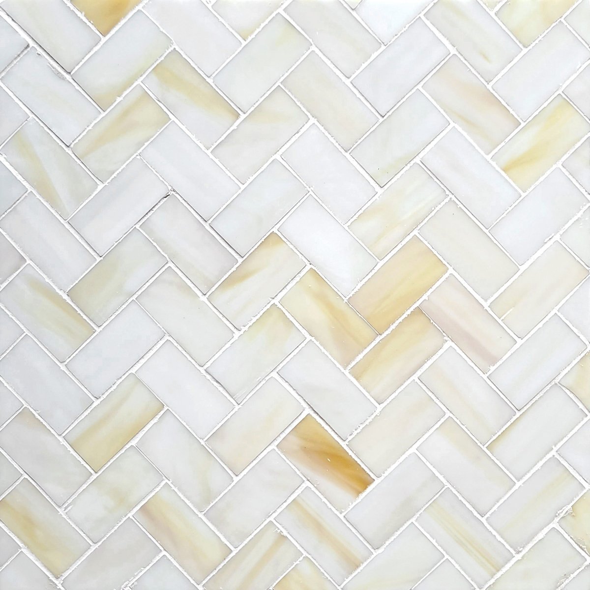 Herringbone Linen 1''x2'' Lava Glass Mosaic