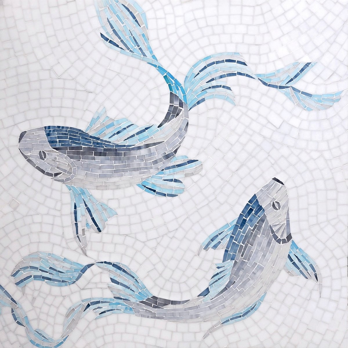 Karp Fish Lava Glass Mosaic