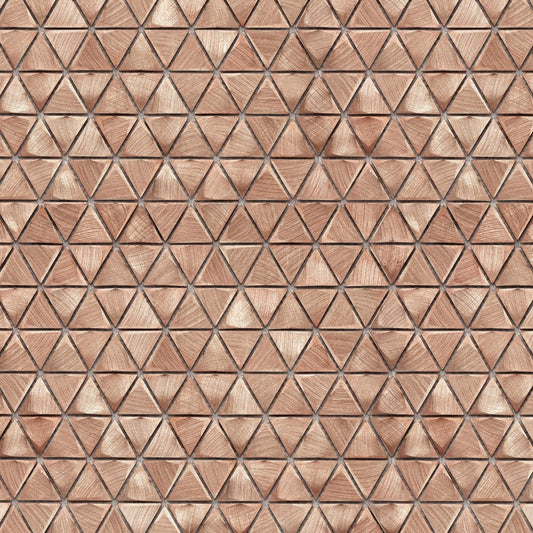 Metalico Triangle Copper Metal Mosaic