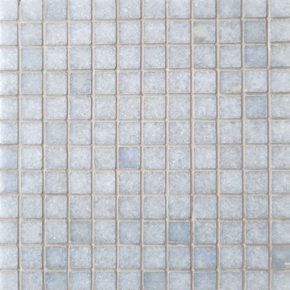 Straight Blue Celest 1''x1'' Stone Mosaic