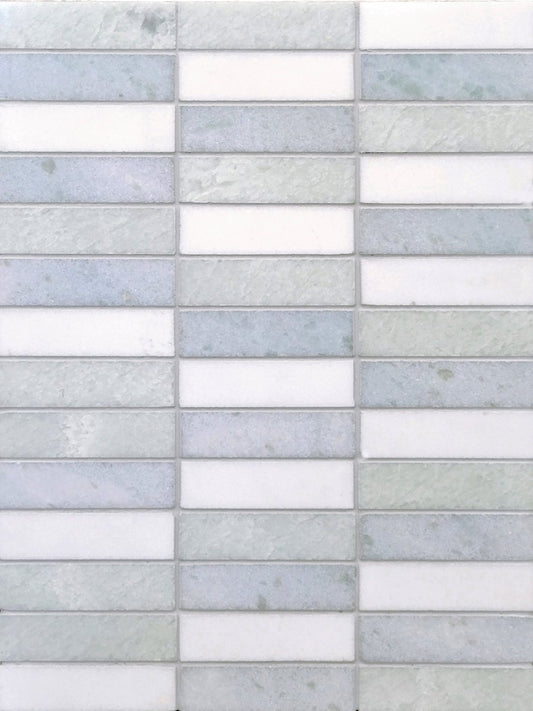 Suji Skylark 1''x4'' Stacked Blend Stone Mosaic