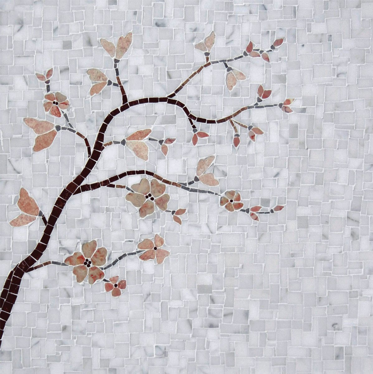 Cherry Blossom Thin Stone Mosaic