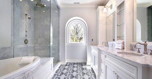 Curv Cirus Waterjet Scroll Mosaic