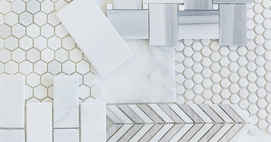 grey and white tile 