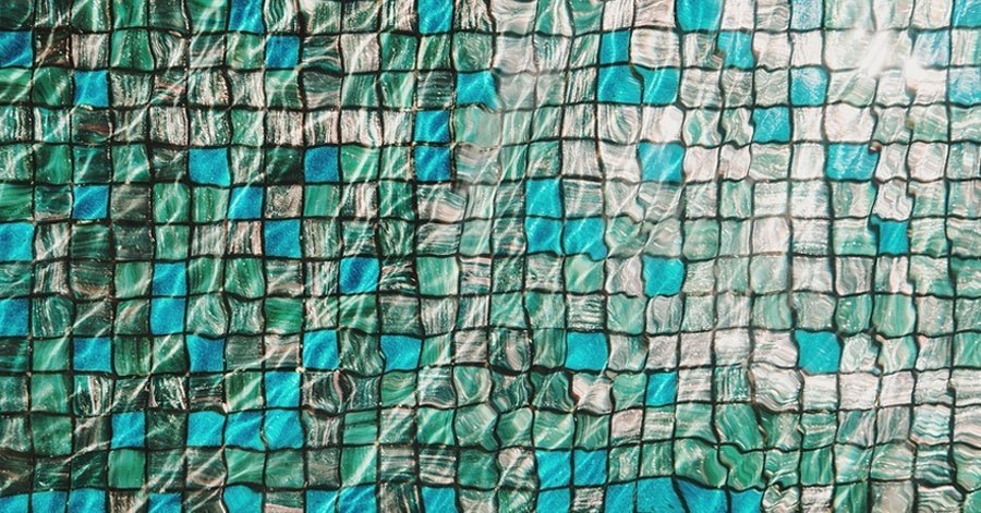 teal and blue wall tile 