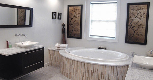 beige bathroom wall tile 