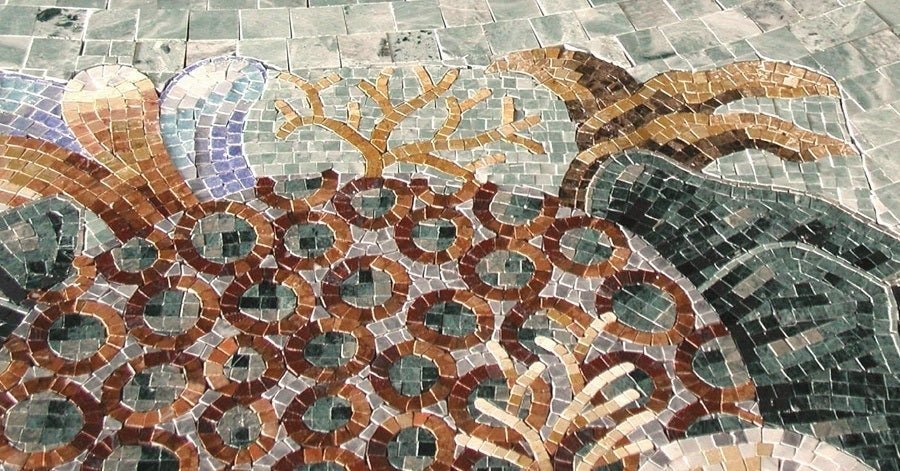 ocean life mosaic 