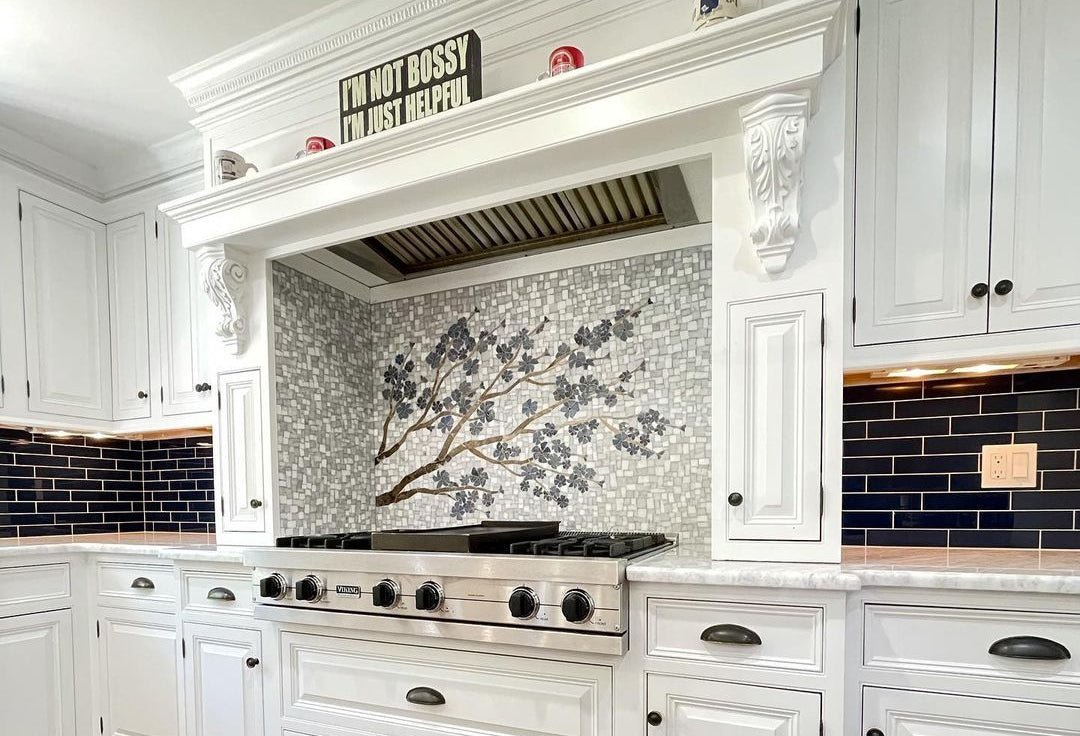 custom tree wall tile 