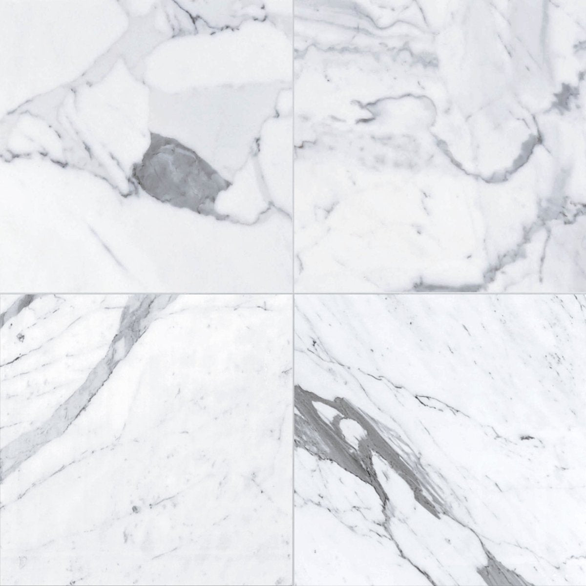 Statuary Extra Polished Marble Field Tile 12"x12"x3/8"