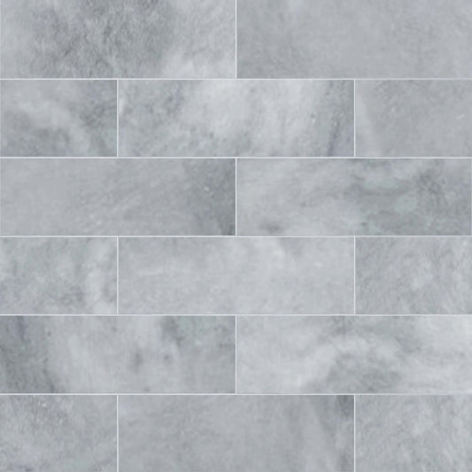 Pattern of gray tiles with a marble-like texture