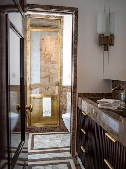 Modern Classic Marble and Metal Border