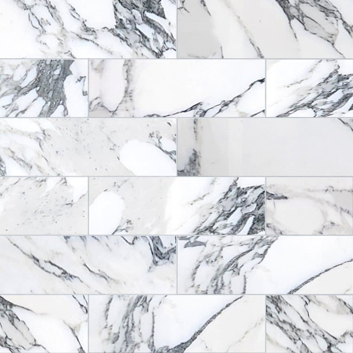 Pattern of white and gray marble tiles.