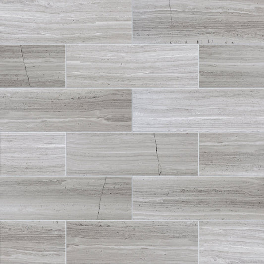 Patterned tiles with a neutral color scheme