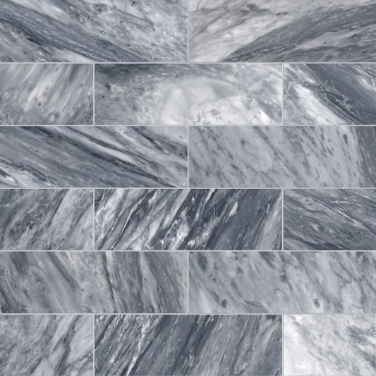 Pattern of gray marble tiles