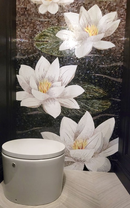 Luxe Lotus Lava Glass Mosaic