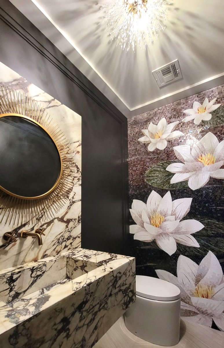 Luxe Lotus Lava Glass Mosaic