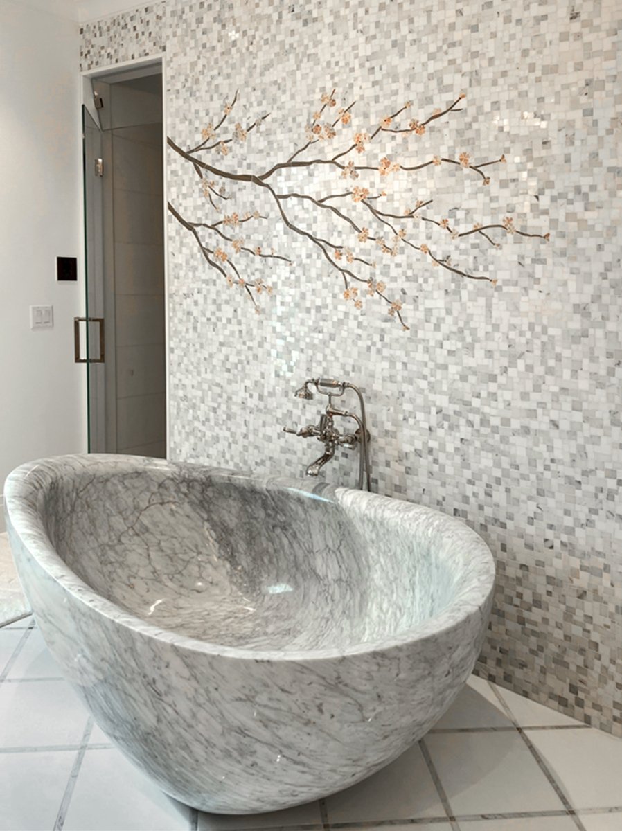 Cherry Blossom A Stone Mosaic