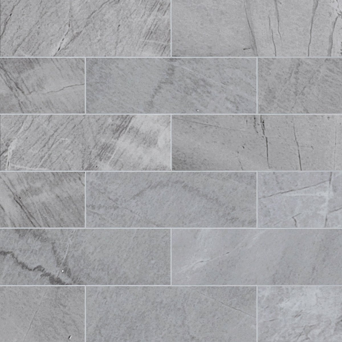 Pattern of gray tiles with a textured surface