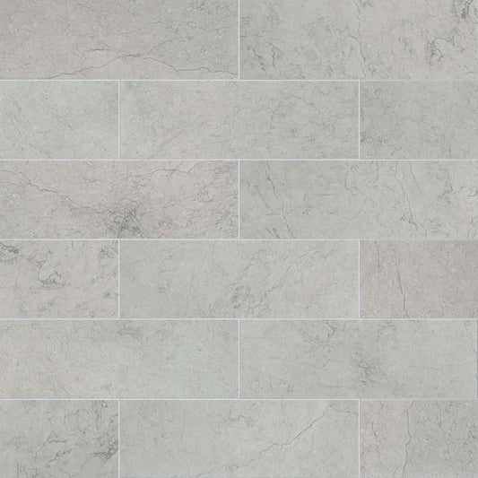 Pattern of gray tiles with a subtle texture