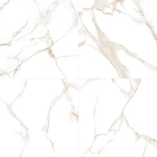 Calacatta Udi Polished Porcelain Field Tile 32''x32''x3/8''