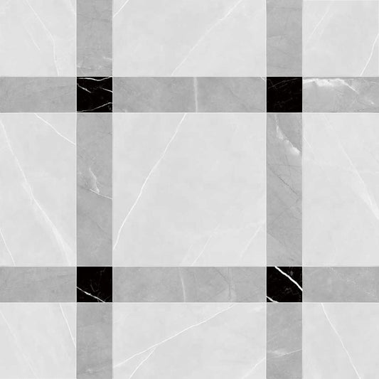 Checkered pattern with alternating black and white squares