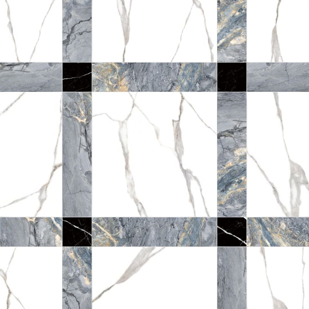Grid of marble texture swatches in various colors and patterns
