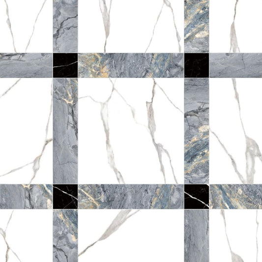 Grid of marble texture swatches in various colors and patterns