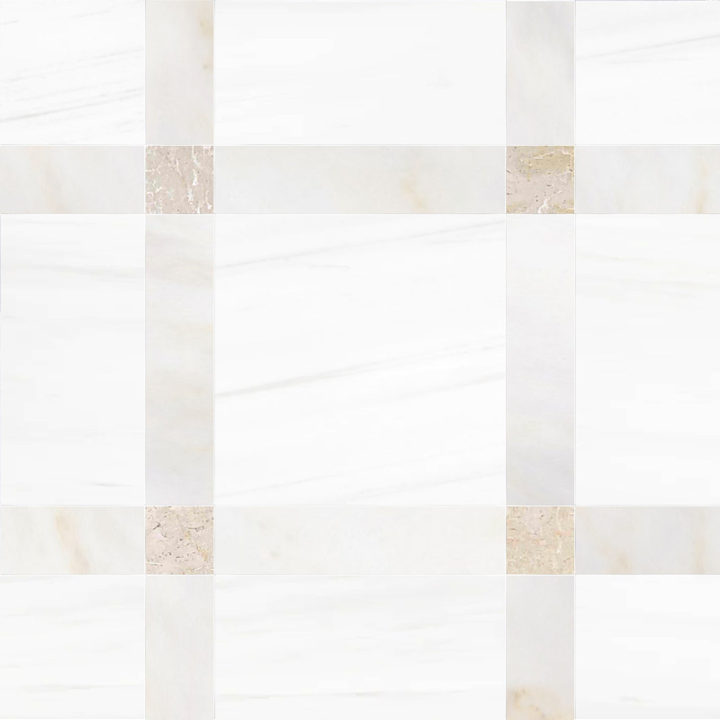 Callam Destiny Square Geometric Waterjet Tile