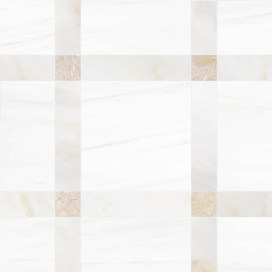 Callam Destiny Square Geometric Waterjet Tile