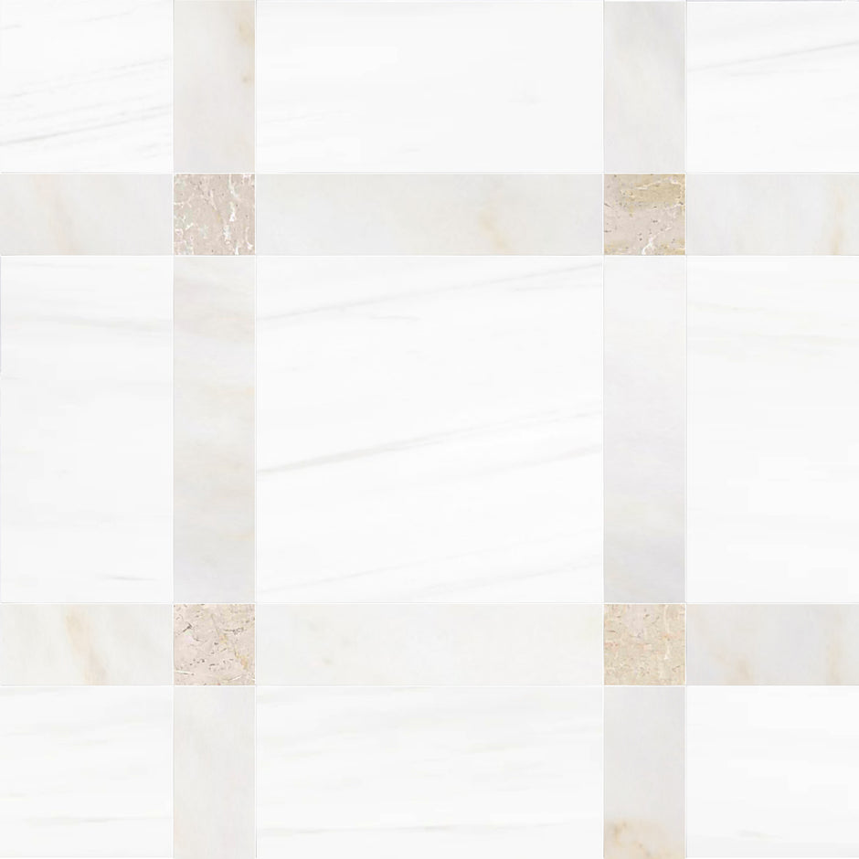 Callam Destiny Square Geometric Waterjet Tile