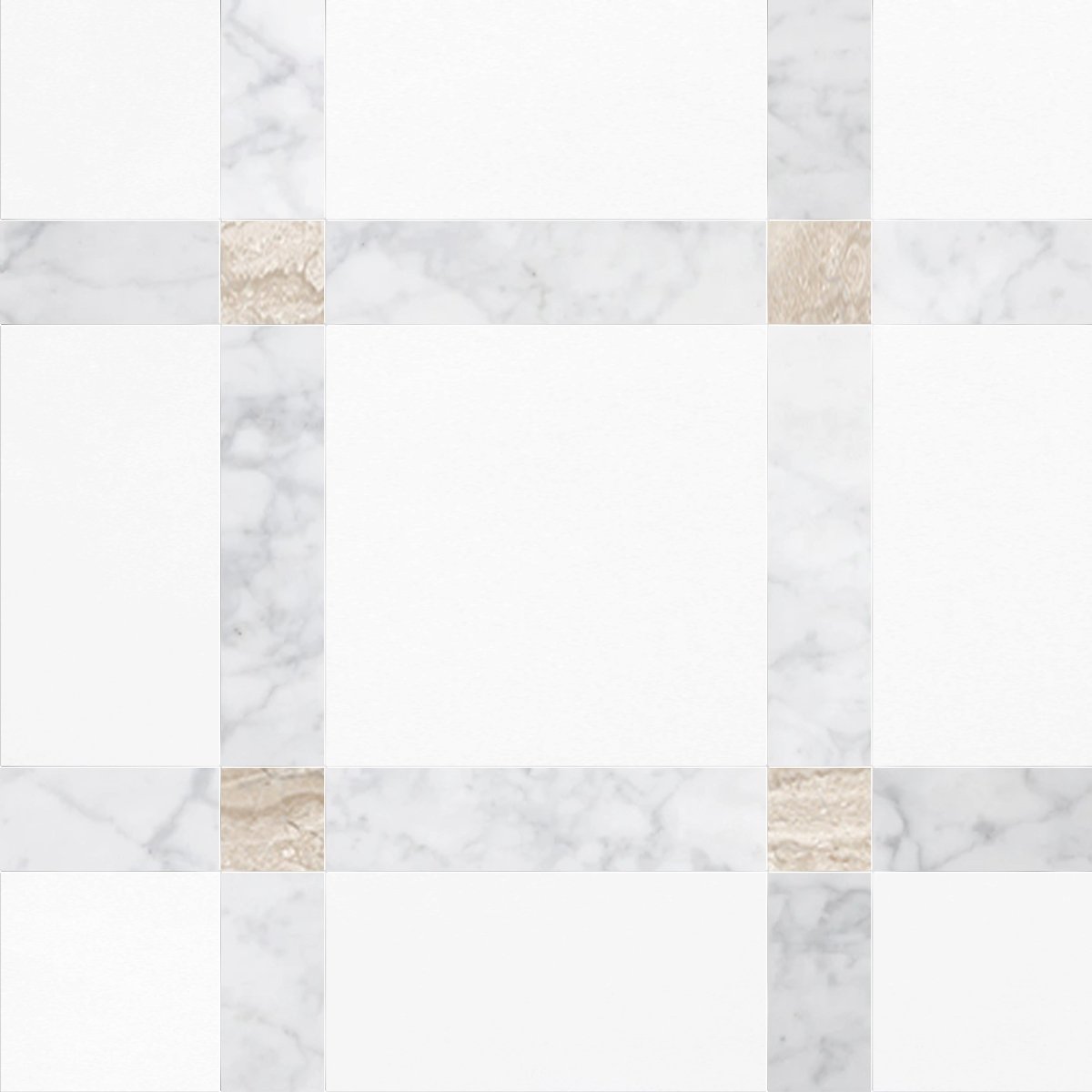 Callam Glacier Square Geometric Waterjet Tile