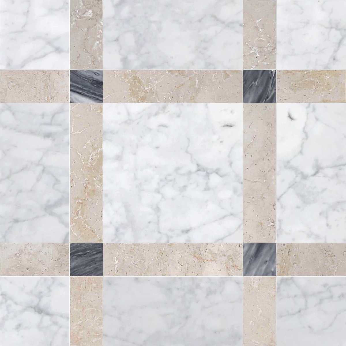 Callam Griss Square Geometric Waterjet Tile