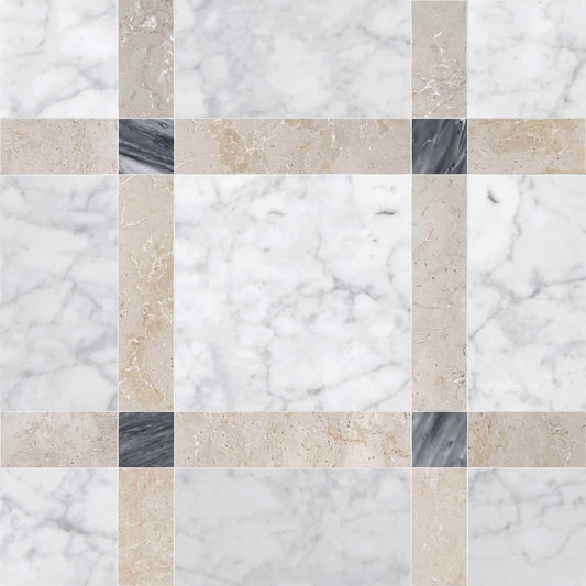 Callam Griss Square Geometric Waterjet Tile