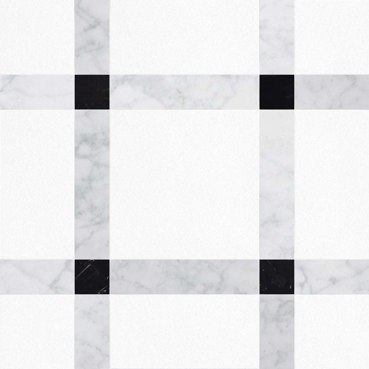 Callam Ice Square Geometric Waterjet Tile