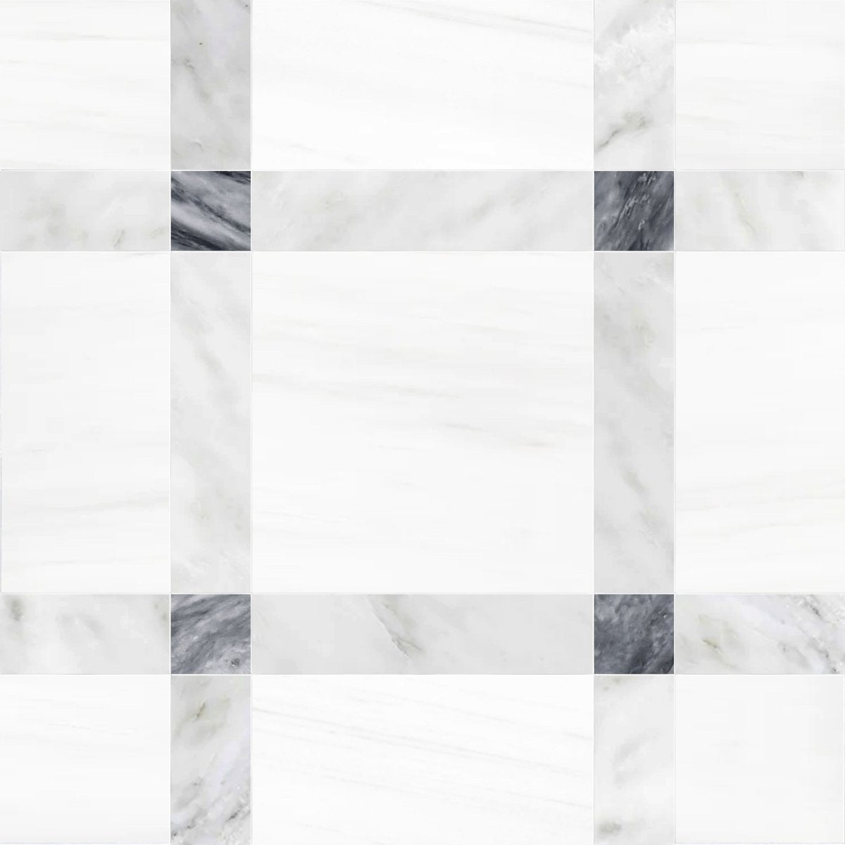 Callam Snow Square Geometric Waterjet Tile