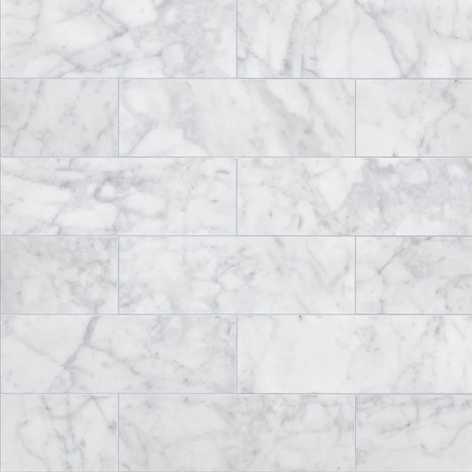 White marble tile pattern