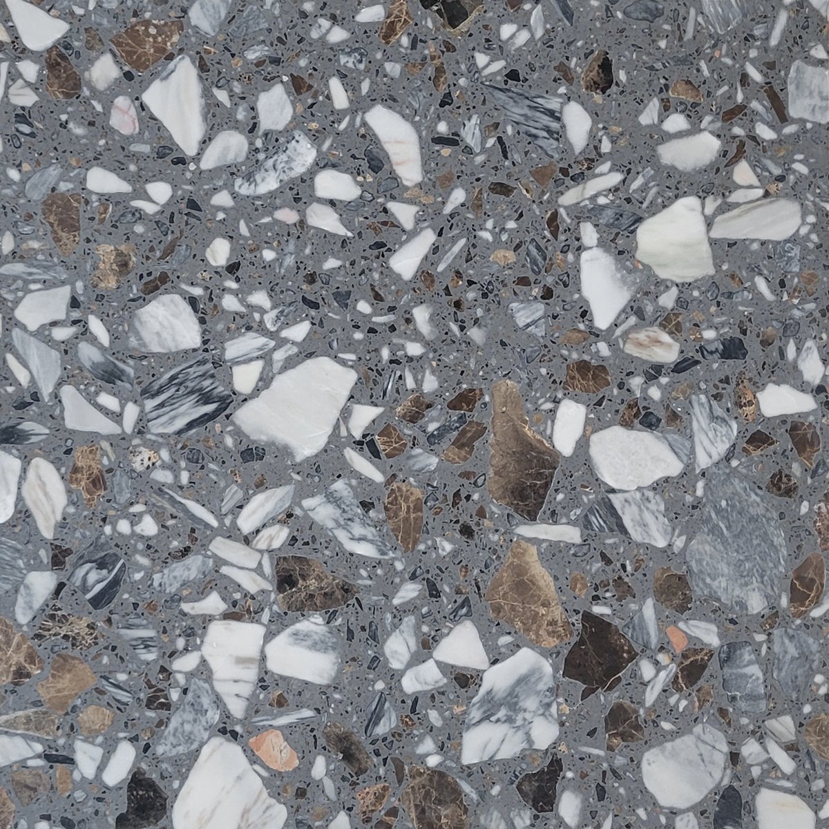 Sabbia Terrazzo Honed 12x24 honed grey terrazzo stone floor tile