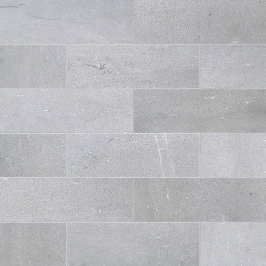 Pattern of gray tiles with a subtle texture
