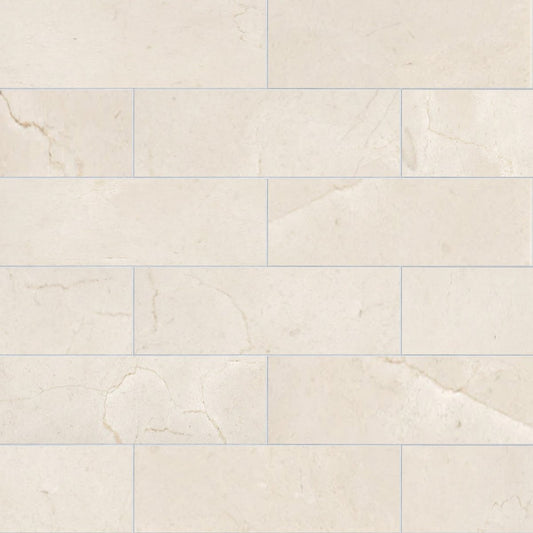 Beige tiles with a subtle pattern on a white background