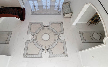 Elegant Foyer Waterjet Medallion