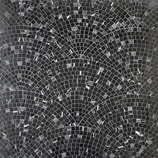 Fan Nero Stone Mosaic