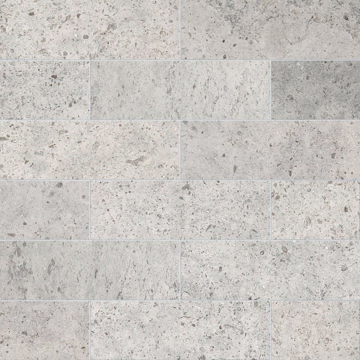 Gray tile pattern with a textured surface