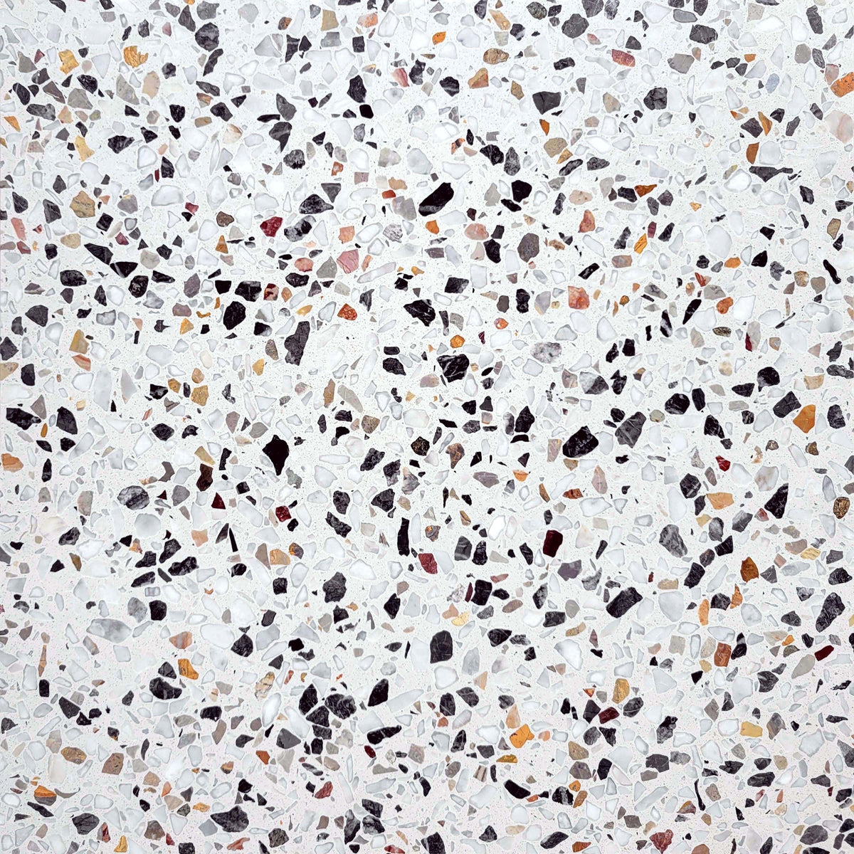 Terrrazo Field Color Close-up image of Graphite Marble Terrazzo Honed Field Tile showcasing ...